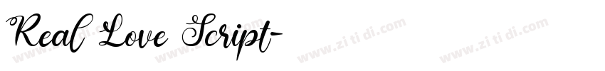Real Love Script字体转换